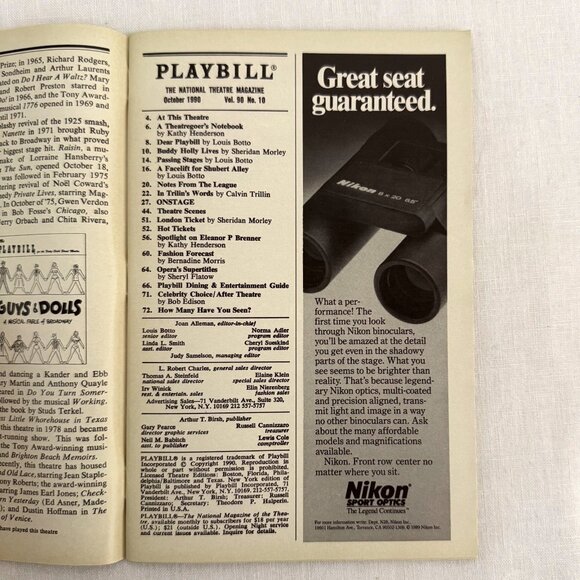 Oh Kay Playbill 1990 Richard Rodgers Theatre Broadway Musical George Gershwin - Picture 2 of 15